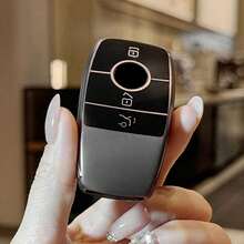 1个灰色TPU汽车钥匙遥控器保护套，适用于E级、C级、S级、GLC级、E200、E400、E63、W213、S550、S560、C260、A200车型 - 鑰匙保護套 - 查看 4