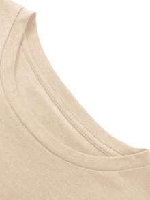 Customized Personalized Gift - Customized Women's T-Shirt, Add Your Own Text/Image Sports - Apricot - View 3