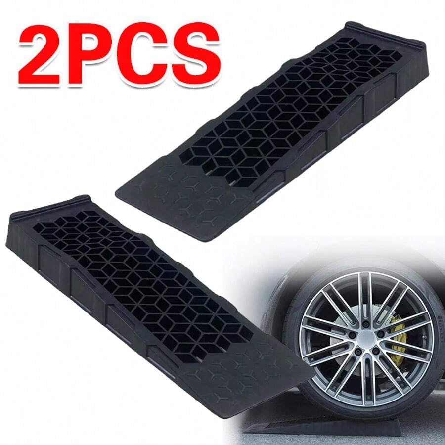 Car Ramps 5 Ton Heavy Duty Low Profile Rise Ramps For Cars Garage - A - View 1