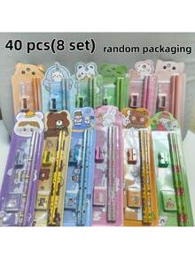 20/40 Pack Of Pencils, Multiple Sets Of Cartoon Stationery, Suitable As Gifts For Holiday Activities And Student Rewards, An Ideal Choice For The Back-To-School Season, And An Ideal Gift For Halloween And Christmas - Multicolor - View 12