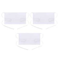 BOHARERS Waist Apron With 3 Pockets - Black Waitress Waiter Server Short Aprons - C-3包裝白色 - 查看 1