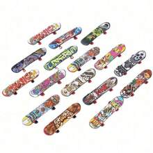 1/5/10/20/30/48pcs Professional Mini Finger Skateboard Set, Desktop Finger Skateboard Stress Relief Toy, Birthday Party Gift, Gift Bag Filler, Piñata Filler, Random Color - Multicolor - View 7