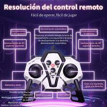 TendenciaJuguete Coche De Acrobacias 360 °   Control Remoto Con MúsicaCalidad premium - Azul - Ver 6