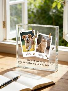 Personalized Pet Paw Memorial Acrylic Ornament-19styles,Personalized Pet Gift With Your Own Photo For Pet Lovers, Custom Pet'Name, Custom Picture In Memory Of Pet, Pet Loss Sympathy Gift, Dog Bereavement Gift, Memorial Gifts For Loss Of Pet - Multicolor - View 10