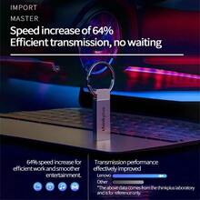 Lenovo TU201 Portable USB Flash Drive With Hanging Ring, All-Metal Body, Suitable For Various Scenarios, Stable Transmission, Data Protection, Long-Lasting Use - Pearl Nickel - View 4