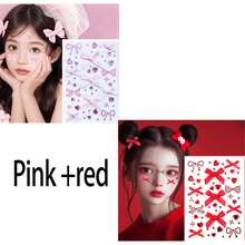 1 miếng dán hình bướm đính đá, 1 miếng dán hình trái tim đính đá, 5 màu: Hồng, Đỏ, Xanh dương, Tím và Trắng, Miếng dán trang trí mặt hình bướm đính đá, Miếng dán mặt hình trái tim và hình tròn, Miếng dán mặt, Miếng dán mặt tự làm, Miếng dán trang điểm dưới mắt, Miếng dán kim cương pha lê, Miếng dán trang điểm - Nhiều màu - Xem 18