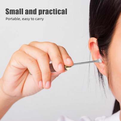 Handmade Ear Wax Removal Spoon - Gentle Painless Ear Cleaner, Perfect Bathroom Gift For Home & Travel