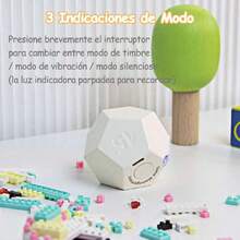 Temporizador cocina, Temporizador digital, Cronometro niños, Temporizador flip con sonido y vibración, 11 Tiempos preestablecidos, Adecuado para aprender, Cocinar temporizador de cuenta atrás Blanco,37349257 - Rosa Pálido - Ver 5