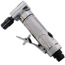 1/4" Air Angle Die Grinder,Ball Bearing Construction,Mini Pneumatic Angle Die Grinder, Compact Air-Powered Grinder For Grinding, Polishing, Porting, And Deburring - Silver - View 2