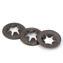 huiwuju 350pcs 65Mn Spring Snap Rings, High Density Bearing Circlips, Axle Snap Rings, Flower Washers, Flanged Snap Rings, M2.5-M10 - Black - View 2