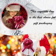 6 PCS Pull Bows For Gifts & Party - 6 Inch Wine Red (Wine Red),FWineredss - WineRed - View 7