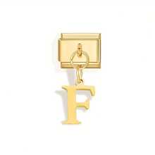 9mm A-Z 26 angielskich liter Charms - zawieszki bransoletki ze stali nierdzewnej, unisex, zrób to sam biżuteria z bransoletek-bransoletek-pierścionków, kreatywne akcesoria na codzienne/świąteczne okazje, złote moduły liter "MISS"