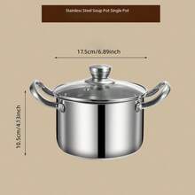 Pasta Pot, Deep Fryer, French Fry Pot, Noodle Pot, Soup Pot, Strainer Basket - Silver - View 7