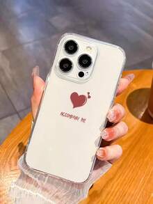 2pcs Perforated High Transparency Black Heart & Red Heart Illustration Painted Anti-Drop Phone Case Compatible With IPhone 17pro/17Air /17/17promax16/11/16pro/16plus, Compatible With Samsung Galaxy S25/S25PLUS/S25 Ultra/A16/A36/A26/A56/A50/A12/A32/A52, Compatible With Xiaomi 11/12Pro/12/12X/13Pro/14Pro/15Pro/, Compatible With Redmi 10/9/Note9/12c/Note11pro/Note8Pro - Multicolor - View 5