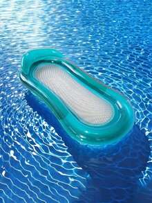 Inflatable Boat With Canopy, Sunshade, PVC Floating Bed, Foldable, Outdoor Water Hammock With Backrest For Adults