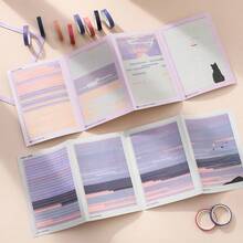 复古邮政和纸胶带，适用于剪贴簿、风景画DIY、工艺装饰贴纸 - 彩色 - 查看 9