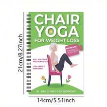 30-Day Chair Yoga Book, Featuring 40+ Low-Impact Exercises - A Chair Yoga Guide For Seniors And Beginners, With Step-By-Step Illustrated Poses And Home And Office Workout Plans - CP-203 - Xem 6