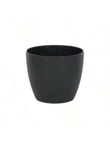 1 pieza Maceta redonda clásica autorriego con soporte, adecuada para todas las plantas y flores de interior, mantiene la humedad durante 15-20 días, la mejor opción para el cuidado de plantas durante viajes cortos. Maceta vertical moderna con agujero de drenaje, adecuada para plantación y decoración en interiores y exteriores, maceta con soporte de madera, maceta para bonsái (3 tamaños), adecuada para la temporada de vuelta al colegio y Navidad - Gris - Ver 18