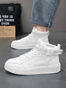 Mid-Top Casual Sneakers, Fashion Sporty Shoes For Teenagers, Spring/Summer - White - View 5