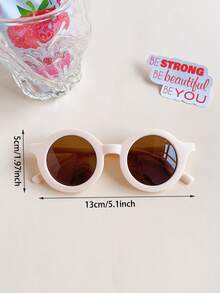 3pcs/Set Cute & Fashionable Round Glasses For Kids, Card Display Only, Shipping Not Included - Multicolor - View 3