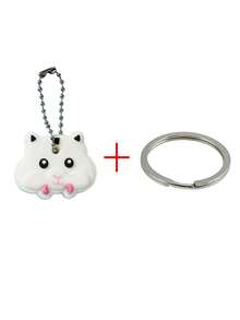 1个可爱动物图案防震防尘可识别保护钥匙套钥匙扣，用于日常钥匙整理、包包背包挂饰、家庭办公室钥匙标签，也是送给孩子朋友的小礼物，情人节适用。 - 彩色 - 查看 16