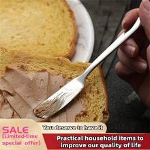 1/2/4pcs Stainless Steel Butter Knives, Cheese Spreaders, Jar Scrapers, Metal Jar Knives, Butter Scrapers, Multi-Function Scrapers, Kitchen Tools, Kitchenware - Silver - View 1