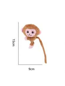 卡通猴子毛绒钥匙扣挂件，DIY毛绒钥匙扣背包挂件配件，女士汽车配件，包包挂件，背包，学生装扮，可爱哥特风，Y2K，万圣节配件，教师节，圣诞礼物创意，包包配件，带证件套的挂绳，汽车配件，包包挂件 - 彩色 - 查看 9