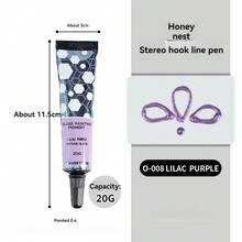 Pulpen Garis Luar 3D Tahan Air Premium 20g untuk Seni & Kerajinan DIY - Sempurna untuk Permukaan Kaca, Akrilik & Keramik - MultiWarna - View 16