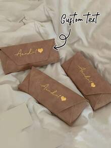 حافظة نظارات شخصية DIY فاخرة محمولة، حامل ناعم وأنيق لتخزين النظارات الأنيقة للاستخدام اليومي - متعدد الألوان - مشاهدة 2