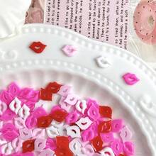 300PCS Valentines Nails Charms 3D Resin Sexyys Lip Nail Art Rhinestones 3D Cute Cartoon Lip Mixed Color Sexyys Red Lip Nail Gems And Charms Kawaii Pink Red White Lips Nail Art Charms Nail Gems For Women,White - Trắng - Xem 7
