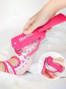 闪亮美发套装，内含水钻，魅力系列发饰，专为女孩设计，配有造型工具和75颗水钻——装上、点击、闪耀！头发、时尚，一切皆可！ - 彩色 - 查看 2