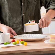 Stainless Steel Cake Separator Baking Tool, Cake Divider, Creative Triangle Cake Transfer Clip - Multicolor - View 6