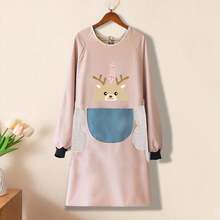 Delantal Impermeable de Manga Larga con Bolsillos Grandes y Toalla para Secar las Manos, Ideal para Cocina, BBQ, Limpieza y Trabajo - cafetería - Ver 3