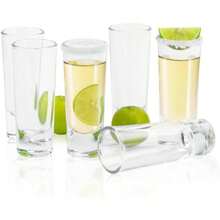 ADIANTE Set De 48 Vasos Shots Tequila Vidrio Tequilero Caballitos De Chupito Para Vodka Whisky Ron De 60ml 2oz - Transparente - Ver 4
