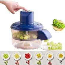 No-Mess Automatic Peeler! Electric Garlic & Tomato Peeler Tool, Effortlessly Peel Small Fruits In Seconds With One Press (Blue) - Blue - View 9