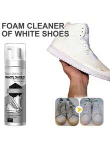White Shoes Cleaning Liquid, Removes Stains, Whitens Yellowed Shoes, Portable No-Rinse Cleaning Agent