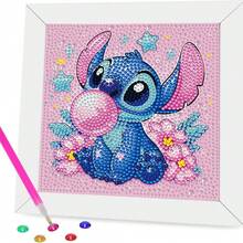 Disney 5D Diamant-Malset, Cartoon-Tier-Mosaik-Kunsthandwerk-Set, enthält vollrunde Diamanten, geeignet als Geschenk, Wanddekoration für Zuhause, Weihnachtsgeschenk. Disney Klassischer Cartoon-Charakter Diamant-Malerei, DIY Kristall-Diamant-Stickerei-Mosaik-Malerei, nummerierte Malset - Verschiedenfarbig - Übersicht 4