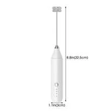 300mAh Rechargeable Handheld Milk Frother, Portable Electric Milk Frother Whisk, 3-Speed Milk Foamer For Cappuccino, Latte, Hot Chocolate