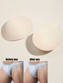 1/2/3pcs Men's U-Shaped Padding, Enhancing Pad, Foam Protective Cup