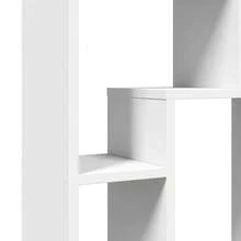 Larryhot Libreria Bianca 63x20x90 cm in Legno Massello, Facile da assemblare, dall'estetica elegante e raffinata, pratica per riporre gli oggetti, la scelta ideale per l'organizzazione e la decorazione domestica - Bianco - Visualizzare 8