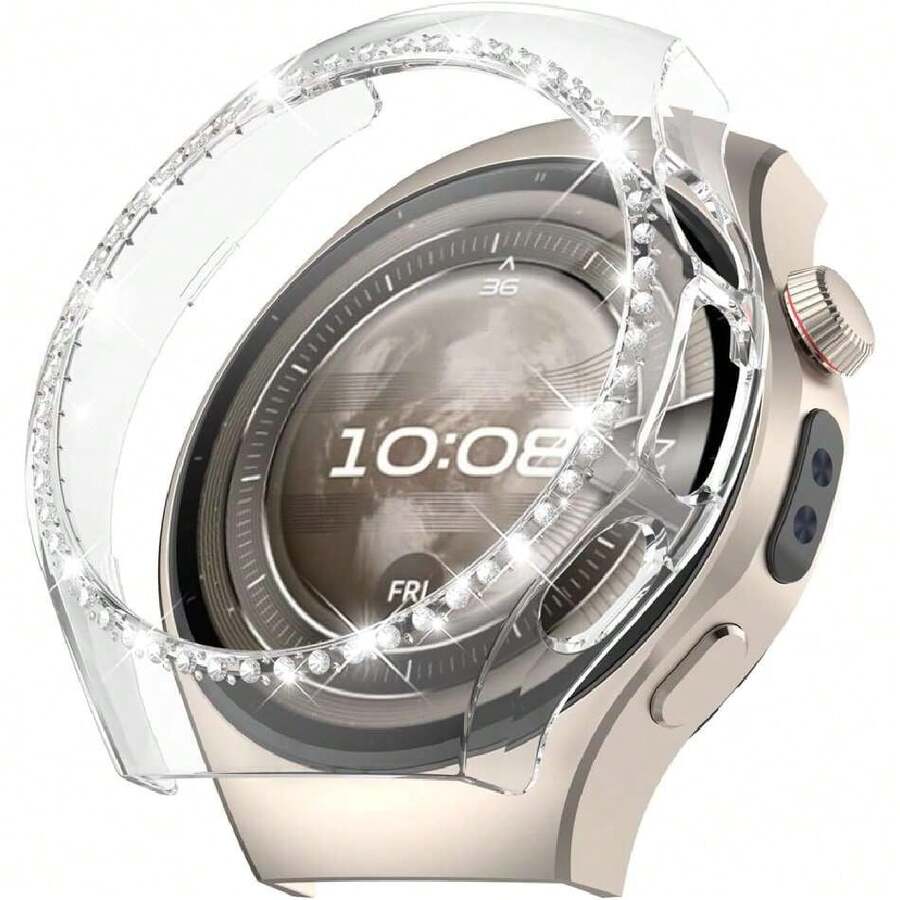 Brillantes Diamantes Funda para  Watch 5 46mm Case Protector de Bisel, Acrílico + una  Diamantes Sintético Combinando Fundas(Transparente),37365320 - Azul menta - Ver 1