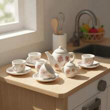 TendenciaSet Juego De Te Porcelana Niñas 17 Pzs BlancoCalidad premium - Blanco - Ver 2