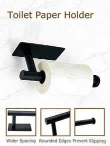 6件套免钻孔浴室五金套装 - 毛巾架、毛巾环、卫生纸架、浴袍挂钩，壁挂式浴室配件套装，不锈钢毛巾杆五金套件，适用于家庭和酒店浴室，提供黑色、金色、银色和多种颜色可选，是馈赠佳品。