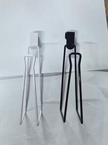 4个/2个/1个锻铁壁挂式卫生纸架 - 无需钻孔，安装简便，节省空间，多功能卫生纸收纳，优雅家居装饰，耐用金属材质，适用于公寓，防水防锈加厚浴室卫生纸卷架，斜角门挂式卫生纸卷架 - 彩色 - 查看 8