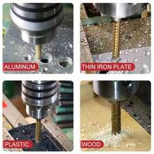 12pcs Stepped Drill Bit Set, Titanium Coated Cast Iron Cutter 4-20 4-12 3-12mm Pagoda Stepped Drill, 3mm 6mm 8mm Serrated Drill, Metric Thread Taps For Screws, Drilling And Tapping, Suitable For Woodworking And Metal, Titanium Alloy Drill Bits And Tap Set, Metric Thread M10 Tap, Hex Shank Manual Repair Tools, Suitable For Handwork, Factory, Workshop, DIY From WorkMate Tools - Multicolor - View 4