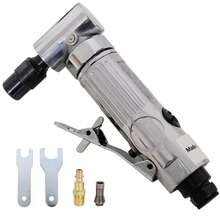 1/4" Air Angle Die Grinder,Ball Bearing Construction,Mini Pneumatic Angle Die Grinder, Compact Air-Powered Grinder For Grinding, Polishing, Porting, And Deburring - Silver - View 5