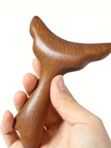 Natural Papaya Gua Sha Massage Tool - Ergonomic Fish Tail Design, Promotes Whole Body & Facial Health, Stress Relief, And Meridian Care - Multicolor - View 10