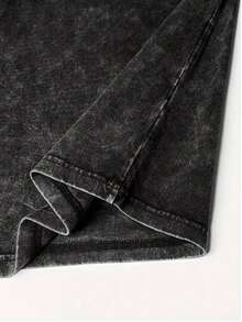 Intage Cotton Y2K Streetwear Letter Graphic Oversized T-Shirt, Men's Short-Sleeve Shirt,Washed Cotton Y2K Streetwear Graphic Tee - Gothic Hip Hop Style, Featuring The Representative Animals Of The Three Host Countries, Stylish Casual Sports Comfortable Top, Suitable For Spring, Summer And Autumn.| Mens Clothes | Graphic Tees Men | Shirts For Men - 黑色 - 查看 4