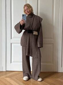 Women Sports Sweater Co-Ords