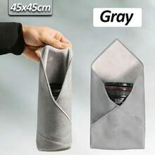 Self-Adhesive Magic Camera Lens Bag Portable Electronic Equipment Protective Sticking Cloth Cosmetic Pouch Stylish Travel Organizer Festival Gifts & Daily Use - 45*45cm - View 10